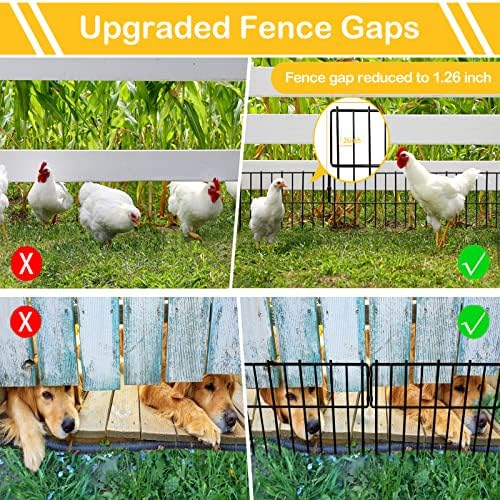 26 Pack Animal Barrier Fence, 12In x 28.00Ft Upgrade 1.26 in Gap Decorative - Image 2