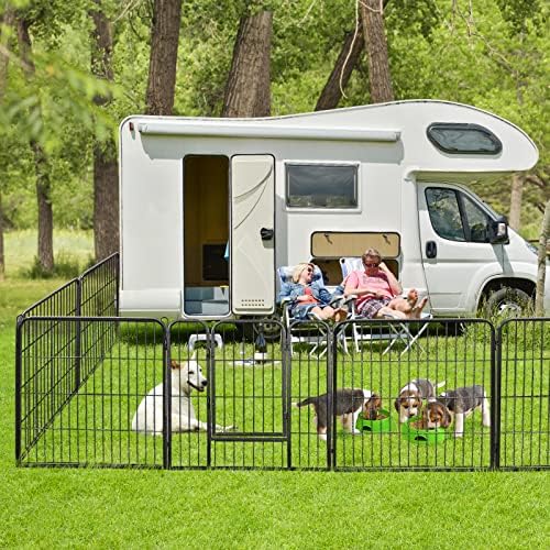 ZENY Dog Playpen Outdoor, Indoor Pet Pen, 16 Panels Dog Fence - Image 2