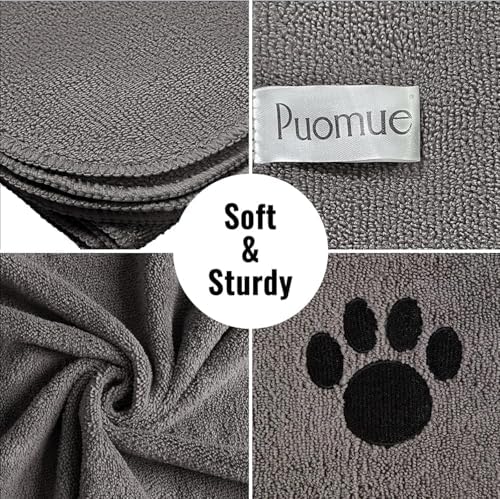 Puomue 2 Pack Microfiber Dog Towels - Image 2