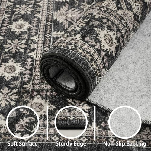 Grey Washable Area Rug 5x7 - Image 5