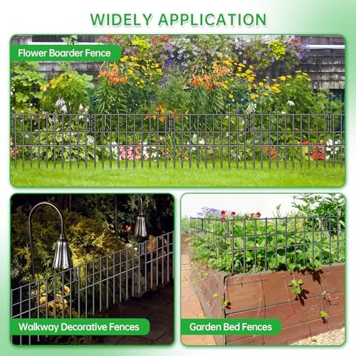 39.5ft X 13in Animal Barrier Fence, 28 Panels No Dig Fence - Image 7