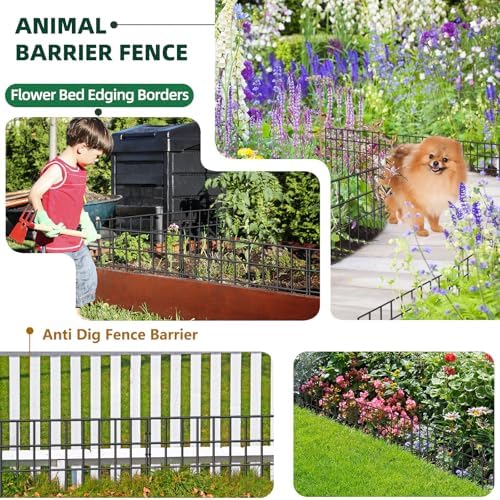 42.5ft x 13in Animal Barrier Fence, 30 Panels No Dig Garden Fence - Image 7