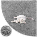Tinideya Corner Cat Litter Mat Trapping Waterproof Non Slip, Light Gray by Tinideya