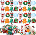 Soulchen 80 Pcs Christmas Dog Squeaky Toys, 8 Styles Plush Toys Bulk by Soulchen