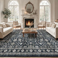 Grey Area Rug 10x14 for Living Room Bedroom by WelcometoBabovid