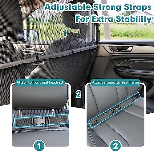 Dog Car Barrier Escape-Proof, Durable Back Seat Gate Trunk Barrier - Image 6