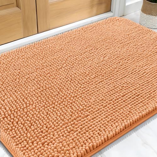OLANLY Dog Door Mat for Muddy Paws 32x20, Super Absorbent Chenille Mud Mat by OLANLY