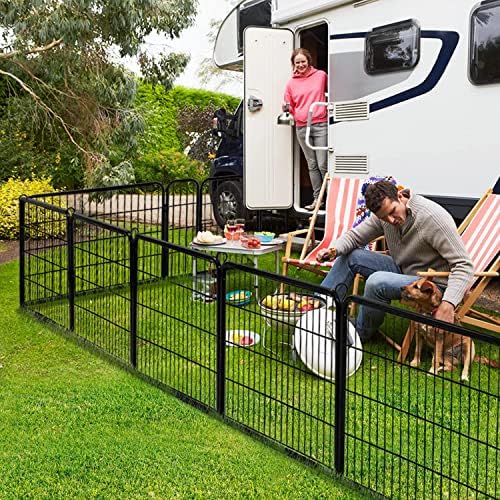 ZENY Dog Fences for The Yard, Dog Pens Outdoor, Dog Pen Indoor, 8 Panels Dog - Image 4