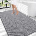 OLANLY Thick Chenille Large Bathroom Rugs 44x32, Absorbent Bath Mat by OLANLY
