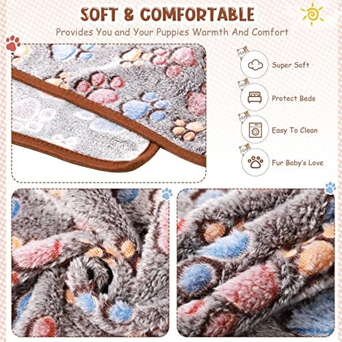 Tatuo 4 Pcs Fleece Dog Blankets - Image 2