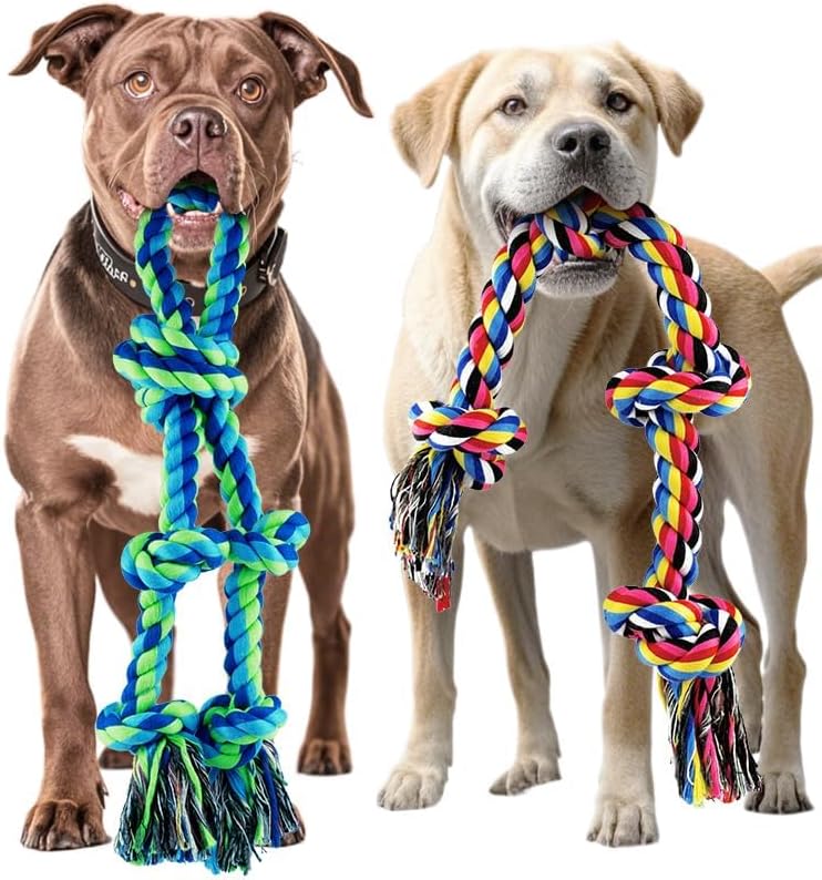 Dog Rope Toy for Large Dogs Heavy Duty Dog Chew Toys for Aggressive Chewers - Image 2