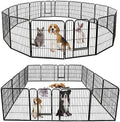 ZENY Dog Playpen Outdoor, Indoor Pet Pen, 16 Panels Dog Fence by ZENY