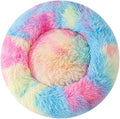 Cat Beds for Indoor Cats, 20inch Calming Dog Bed Rainbow Donut & Orthopedic Pet by Unknown