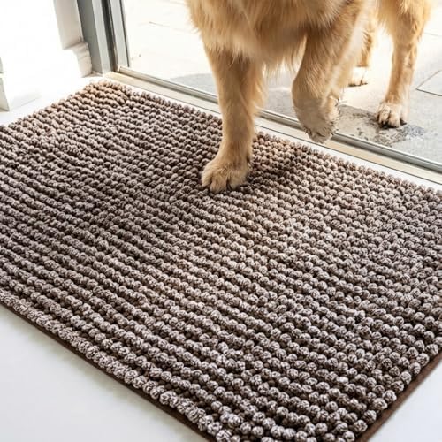 Muddy Mat® T.Max Dual Tone Indoor Dog Door Mat Slip Resistant Chenille Entryway by MuddyMat%C2%AE