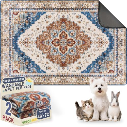 Washable Pee Pads for Dogs, Reusable Puppy Potty Training Pads, Ultra-Absorbent by Verdasun