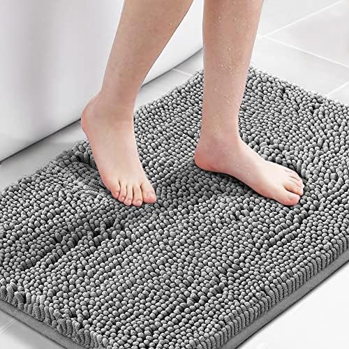 H.VERSAILTEX Chenille Bath Mat Thick Soft Absorbent by HVERSAILTEX