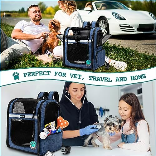 PetAmi Dog Backpack Carrier for Cats, 4-Way Entry Ventilated, 18 lbs - Image 7