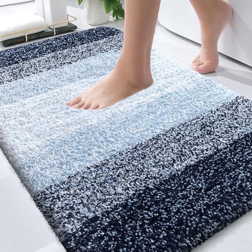 OLANLY Bathroom Rugs Mat 34x21, Extra Soft Absorbent Microfiber Bath Rugs by OLANLY