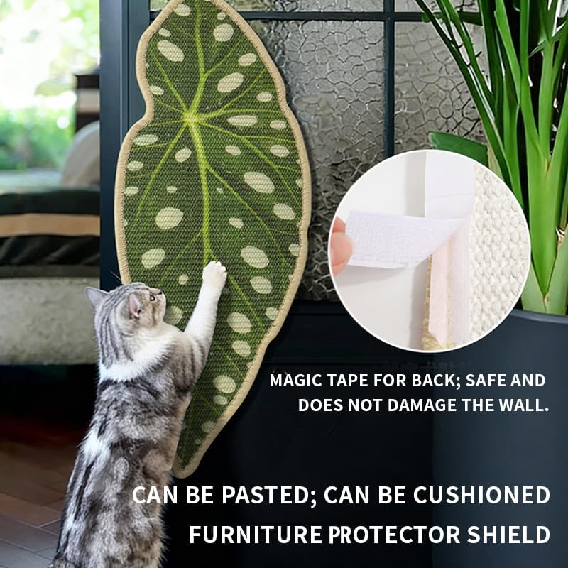 Sisal Botanical Leaf Cat Wall Scratcher - Image 2