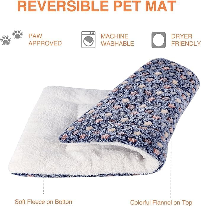 Mora Pets Dog Crate Pad Bed Ultra Soft Pet Mat Star Print 2 Pack 24 Inch - Image 4