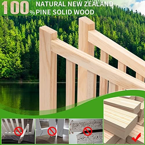 YOCAN Non-Painted Wooden Freestanding Dog Gates - Image 4