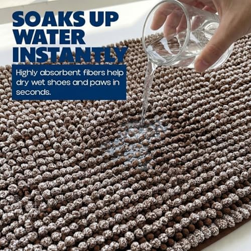 Muddy Mat® T.Max Dual Tone Indoor Dog Door Mat Slip Resistant Chenille Entryway - Image 4