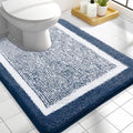 OLANLY Toilet Rugs U-Shaped 24x20, Soft Absorbent Microfiber Bath Mat by OLANLY