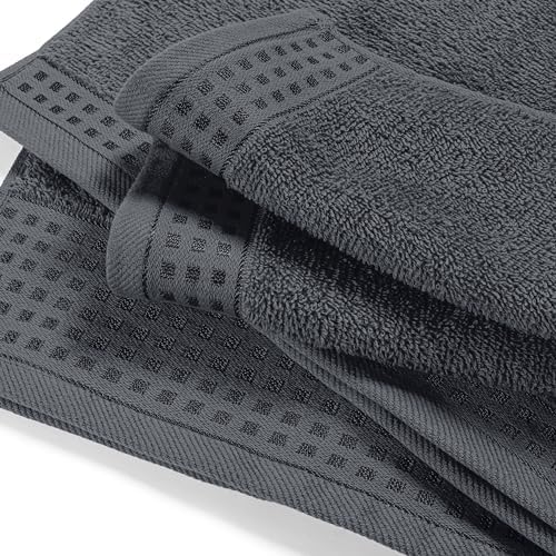 GLAMBURG Ultra Soft 3 Pack Cotton Towel Set, Contains a Bath Towel 28x55 inch - Image 2