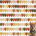 Preboun 100 Pcs Fall Paw Print Dog Bandanas Bulk, Autumn Thanksgiving Party by Preboun