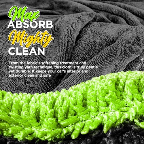 6-Pack Microfiber Towels for Cars Ultra Absorbent and Scratch-Free Car - Image 3