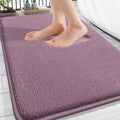 OLANLY Thick Memory Foam Bathroom Rugs 30x20, Absorbent Bath Mat, Deep Plum by OLANLY
