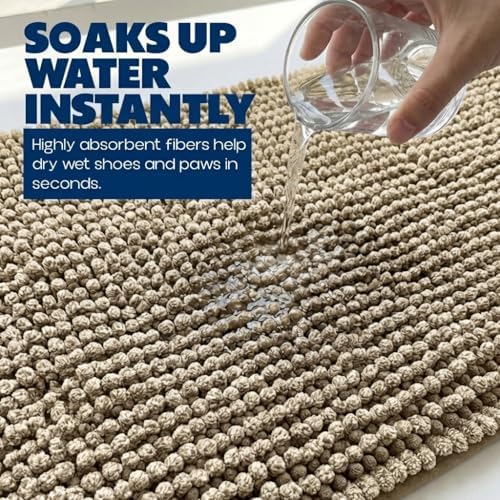 Muddy Mat® T.Max Dual Tone Indoor Dog Door Mat Slip Resistant Chenille Entryway - Image 4