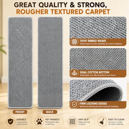 FHTONGE 71x15.8" Thickened Cat Wall Climbing Carpet - Image 3