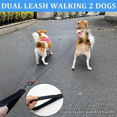 8 FT Double Dog Leash, 2 Way Mulitiple Dog Leash Detachable No Tangle - Image 4