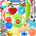 Aipper Dog Toys 25 Pack for Fun and Teeth Cleaning, Puppy Chew Toys Pack by Aipper
