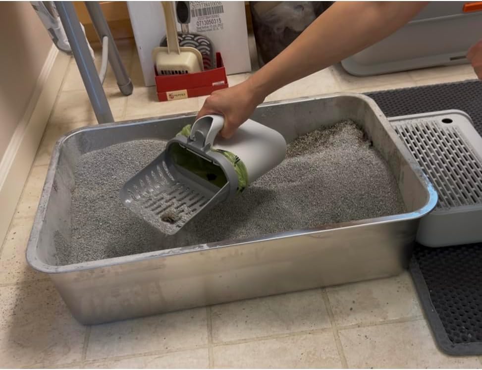 cat Waste Scoop with Holder bonus200 Poop Bags - Image 4