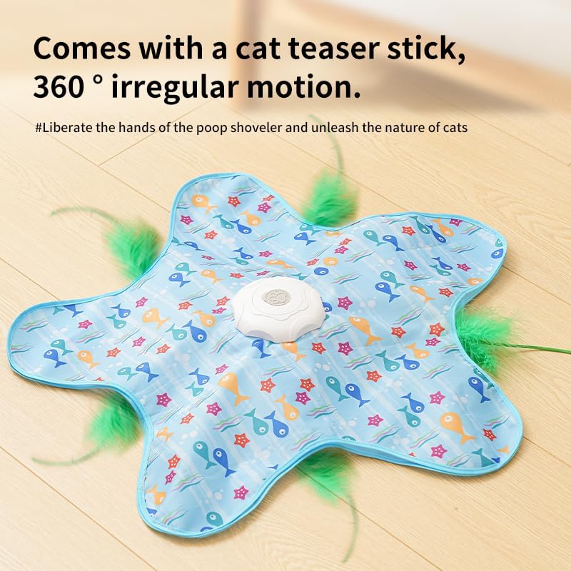 Rechargeable Automatic Cat Toy, 3-Mode Touch-Activated Interactive Toy - Image 4