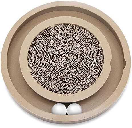 Catify Spin n' Scratch Interactive Cat Scratcher by BestPetSuppliesLLC