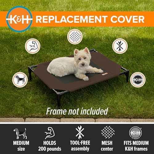 K&H Outdoor Elevated Dog Bed Pet Cot Replacement Cover - Image 3