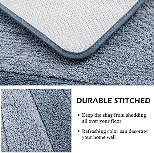 2 Piece Ombre Bath Mat Set for Bathroom, Non Slip Ultra Soft and Thick Water - Image 2