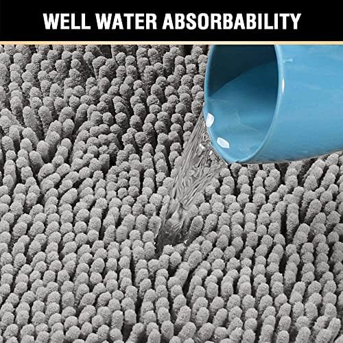 H.VERSAILTEX Chenille Bath Mat Thick Soft Absorbent - Image 5