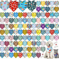 120 Pcs Paw Dog Bandanas Bulk Bone Pet Bandanas Dog Handkerchiefs by Bulyoou