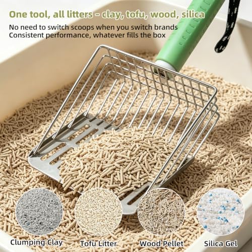 5 in 1 Stainless Steel Cat Litter Scoop - Image 4