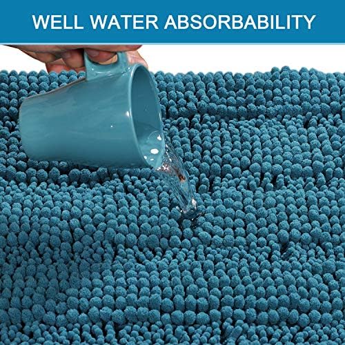 H.VERSAILTEX Bath Rugs for Bathroom Non Slip Bath Mats Extra Thick Chenille - Image 5