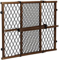 Position & Lock Adjustable Wood Baby Gate by Evenflo