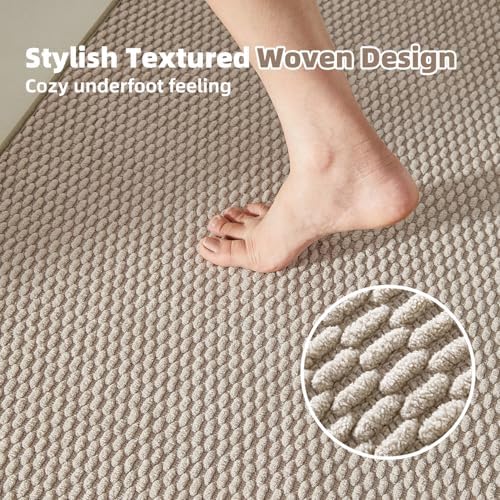 TYUU Bathroom Rugs Non Slip Washable, Super Absorbent Thin Bath Mat Small Quick - Image 3