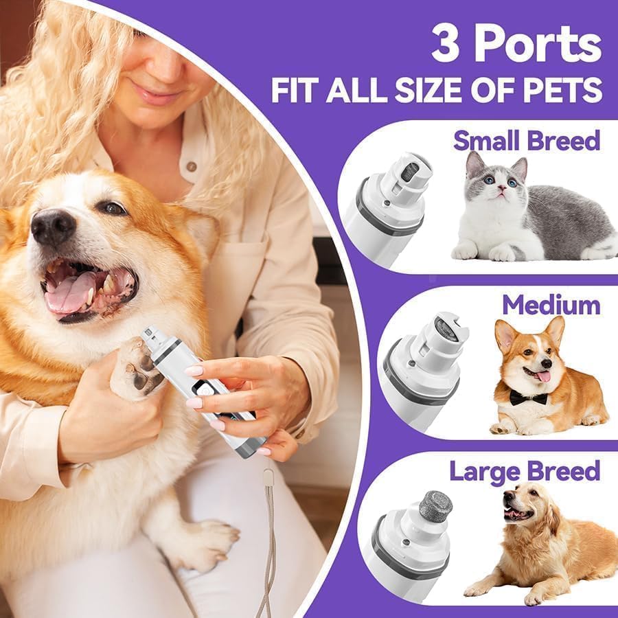 Dog Nail Grinder Quiet- Ultra-Quiet Dog & Cat Nail Grinder - Image 4