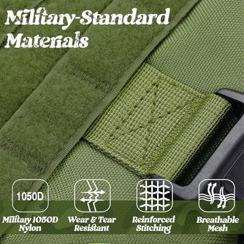 rabbitgoo Tactical Dog Harness for Medium, Heavy Duty Military No Pull Vest - Image 5
