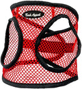 Bark Appeal Red Netted Step-in Dog Harness by BarkAppeal