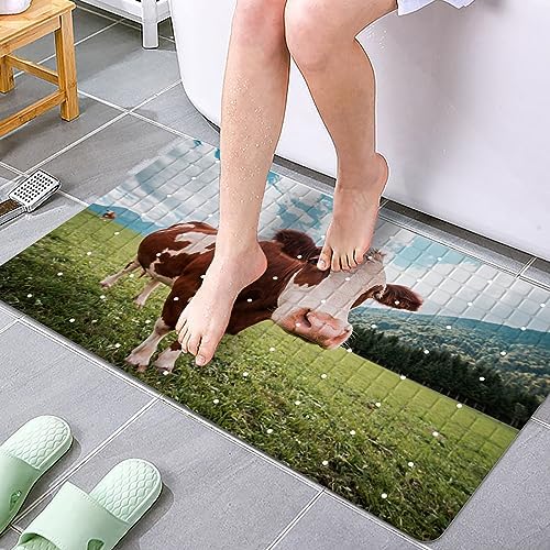 Rustic Bathtub Mat Non Slip for Kids Bath Tub Shower Mat Non-Slip Farmhouse - Image 2